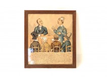 Dessin, aquarellé, humoristique, Georges Frison d'époque XXème siècle