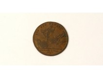 Jeton cuivre Profil Trésor Royal Lud XV Rex Christianiss. Daté 1741