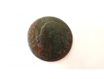 Jeton Pièce Monnaie Blason Lys Couronne Profil Roi Ludov XV Gratia