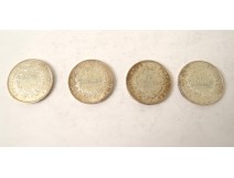 Lot Pièces argent,numismatique, monnaie ancienne, 10 FRANCS, XXéme