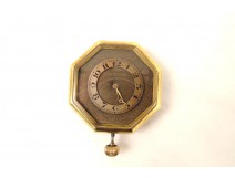 Montre Morceau de Réveil Monture Laiton Doré Swiss Made Suisse début XXème