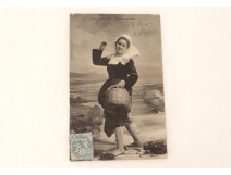 CPA Carte Postale Ancienne Cartophile Bénodet Costume Breton