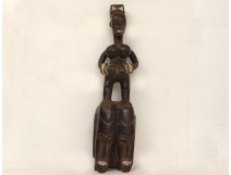 Masque Africain Ethnique Primitif Bois Tribal Baoulé Côte d'Ivoire 20e