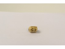 Grain de Chapelet Tête Mort Christ Vanité Memento Mori Rosary XIXè