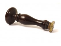 Cachet bois noirci platine antique french Napoléon III XIXème siècle