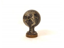 Boule escalier faux marbre métal ball stairs antique french XIXème siècle