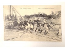  CPA Carte Postale Ancienne Cartophile Côte d'Ivoire mise à terre Bille