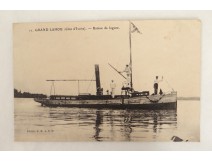 CPA Carte Postale Ancienne Cartophile Côte d'Ivoire Grand Lahou bateau