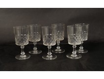 Série 6 verres cristal St Louis antique french crystal glasses XIXème