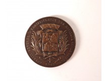 Médaille bronze blason Conseil General Lyon XIXème siècle