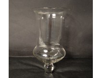 Lampe de sanctuaire en verre antique french XIXème siècle