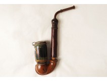 Pipe bois porcelaine Napoléon III XIXème