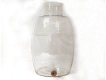 Récipient fontaine pharmacie verre soufflé parfum eau cologne XXème siècle