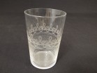  Verre Baptème Cristal Gravé Epoque XIXème